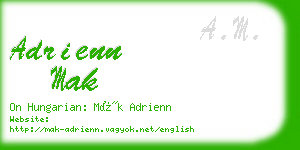 adrienn mak business card